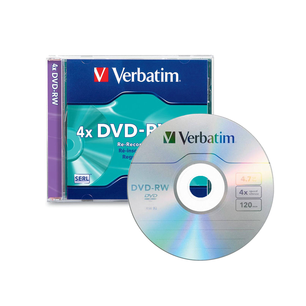 94836 / DVD-RW 4.7GB 4X Verbatim, Caja estándar con 1 pieza