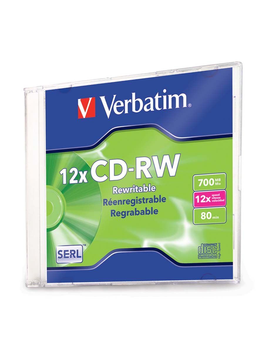 95161 / CD-RW 12X Verbatim de Alta Velocidad