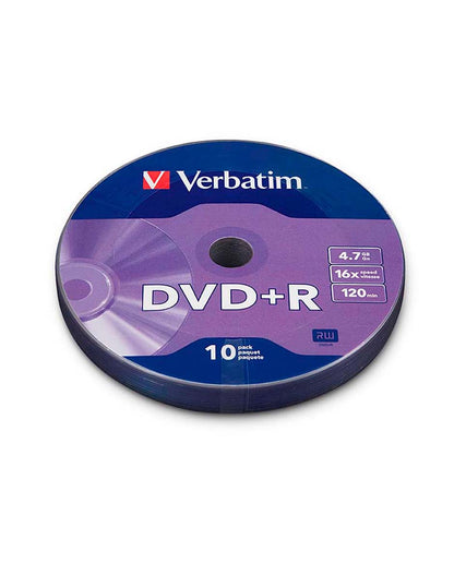 97902 / DVD+R 4.7GB 16X, Verbatim 10 unidades Bulk