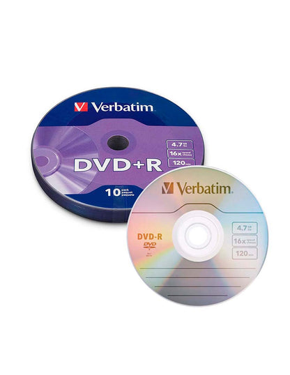 97902 / DVD+R 4.7GB 16X, Verbatim 10 unidades Bulk