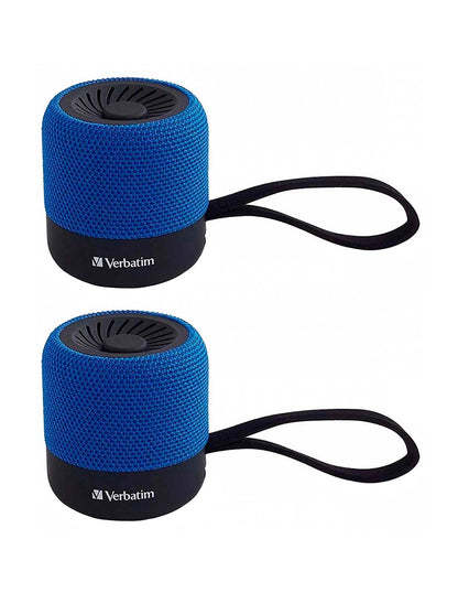 K270229 - Kit de 2 Mini altavoz inalámbrico Bluetooth Azul